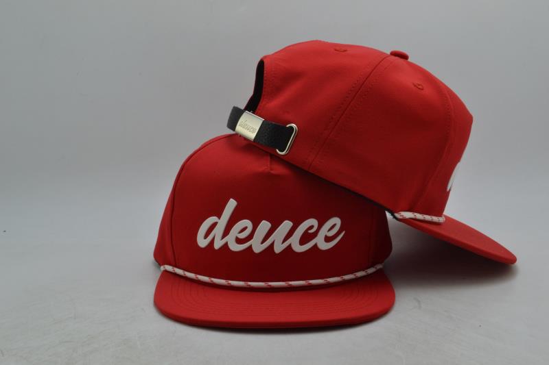 Deuce Performance Roped Hat - Red w/White