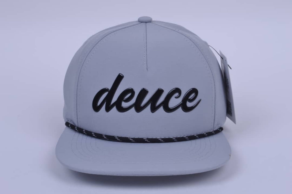 Deuce Performance Roped Hat - Grey w/Black