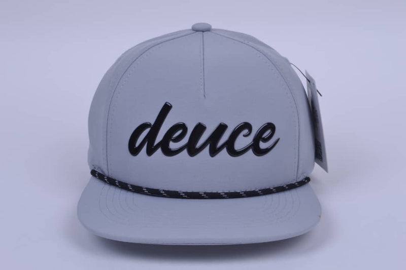 Deuce Performance Roped Hat - Grey w/Black