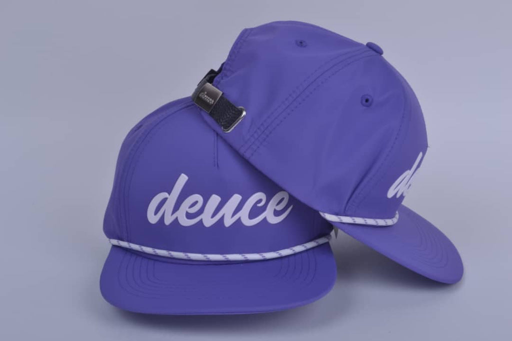 Deuce Performance Roped Hat - Purple w/White